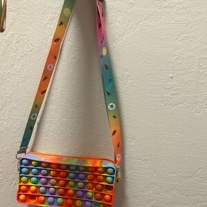Rainbow Pop It Crossbody Bag